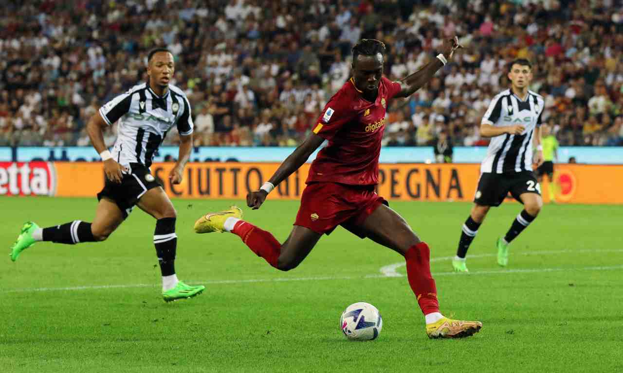 Abraham contro l'Udinese 