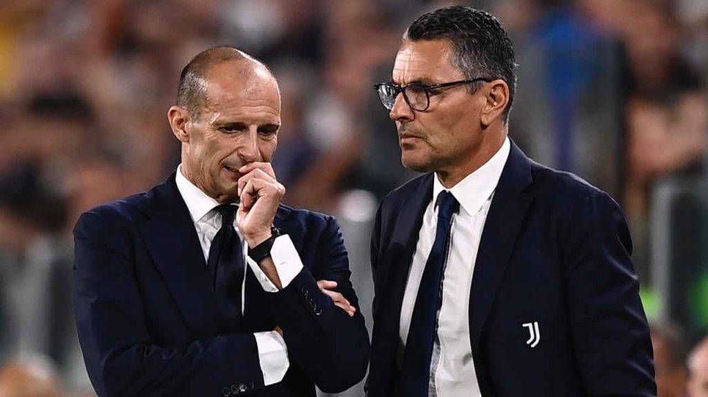 Allegri ed il vice Landucci preoccupati