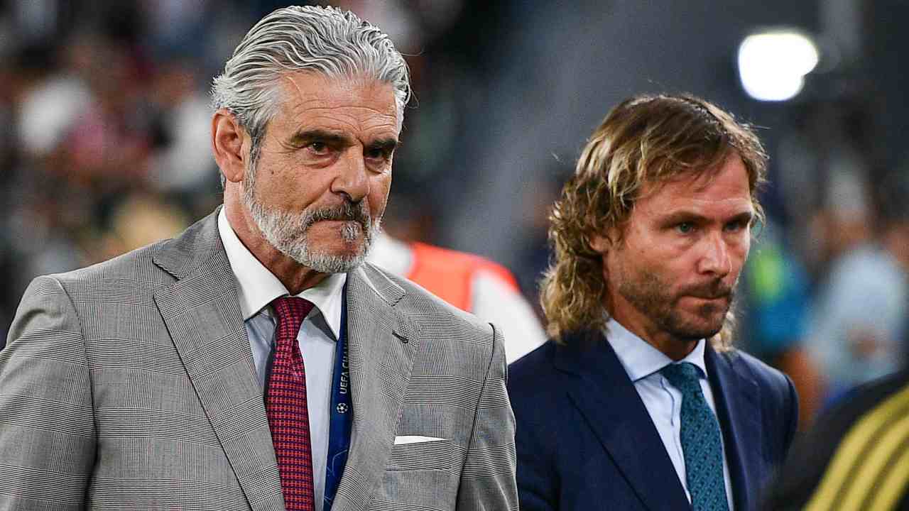 Arrivabene e Nedved in tribuna