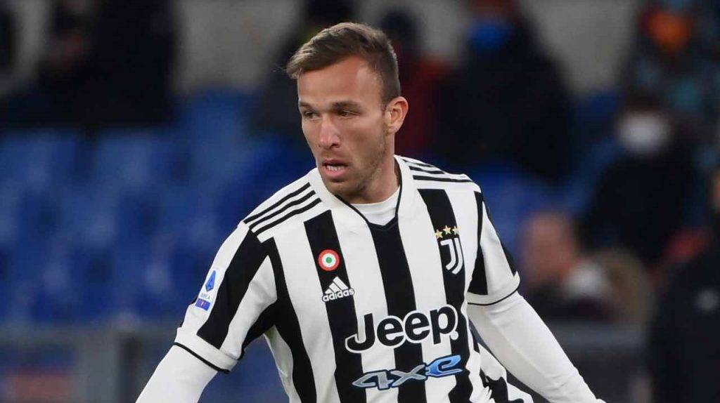 Melo in campo con la maglia della Juventus