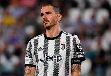 Bonucci con espressione seria Juventus