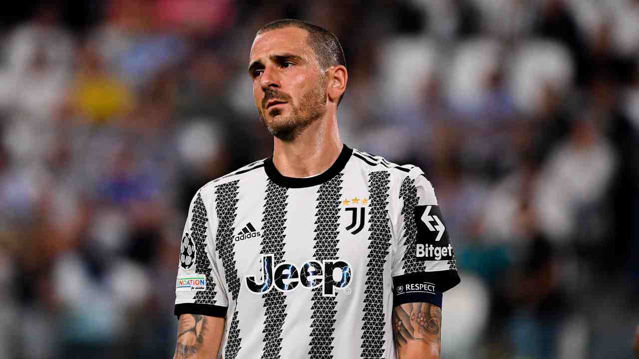 Bonucci con espressione seria Juventus