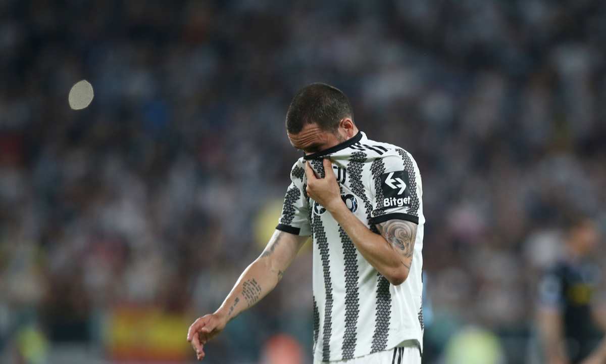 Bonucci di dispera a fine gara