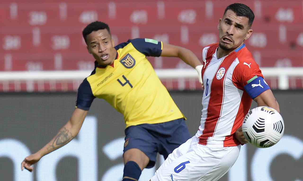 Byron Castillo in campo con l'Ecuador