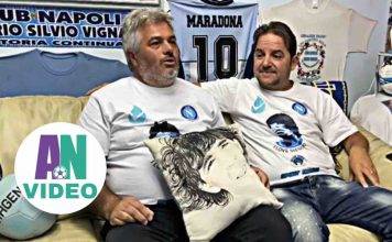 Ferrer e Vignati nel Museo di Maradona