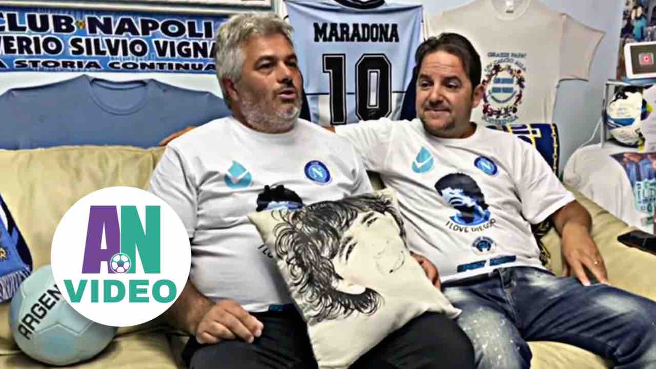 Ferrer e Vignati nel Museo di Maradona