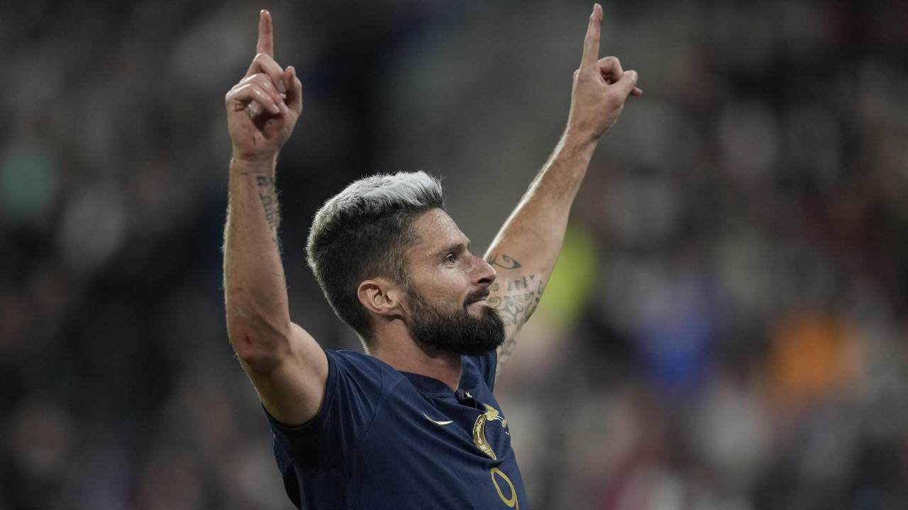 Giroud esulta Francia