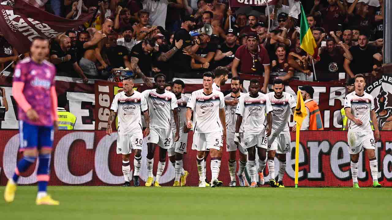 Juve-Salernitana in campo