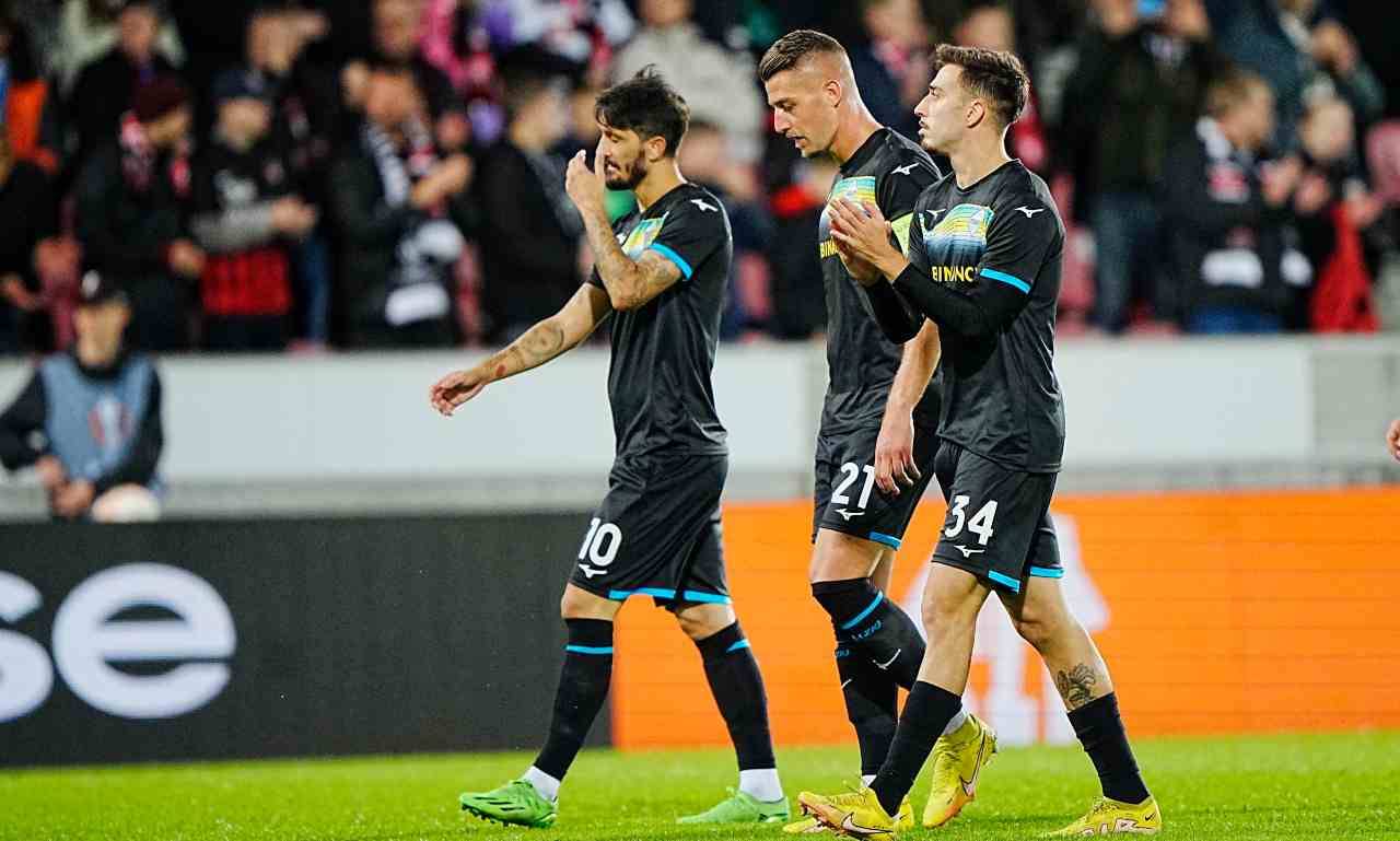 Fuentes, Milinkovic-Savic e Luis Alberto tristi 