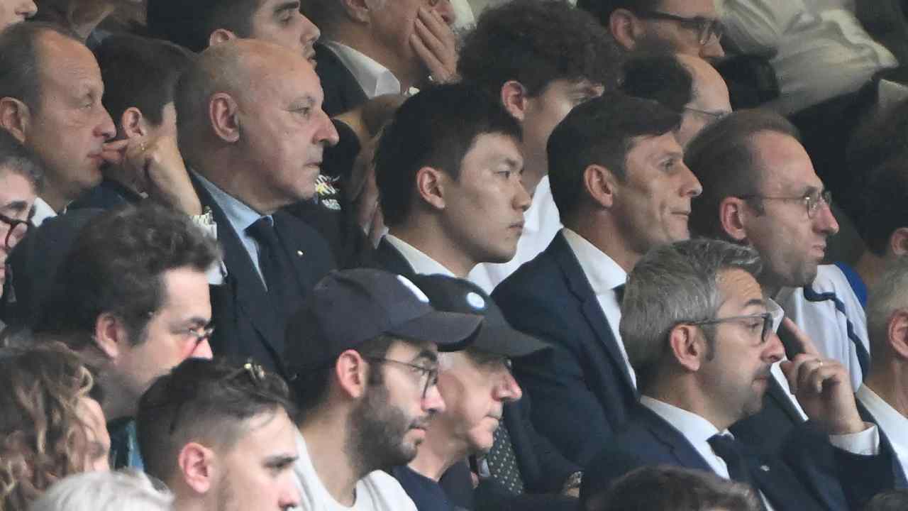 Marotta, Zhang e Zanetti in tribuna 