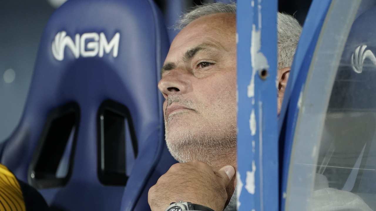 Mourinho in panchina Roma