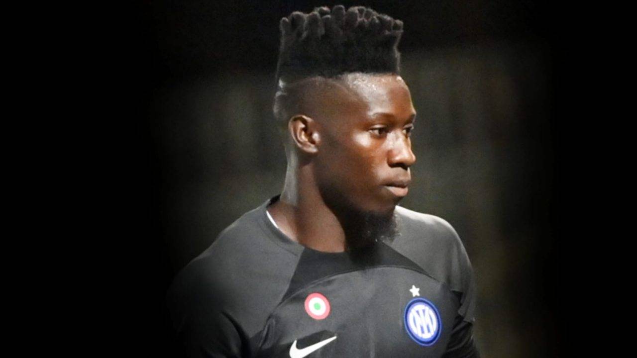 Onana guarda in basso Inter