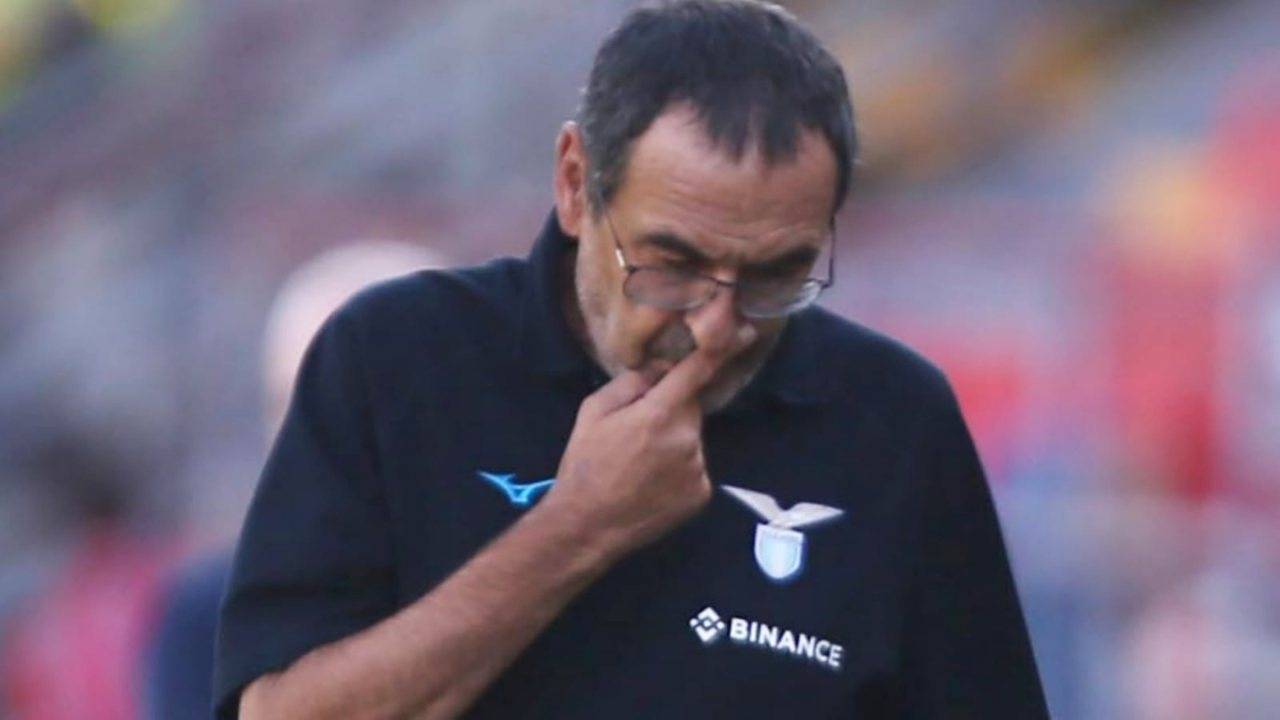 Sarri pensieroso Lazio