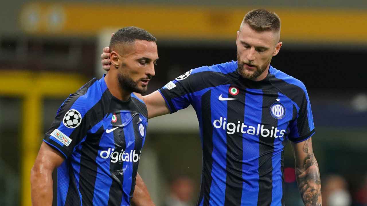 Skriniar consola D'Ambrosio Inter