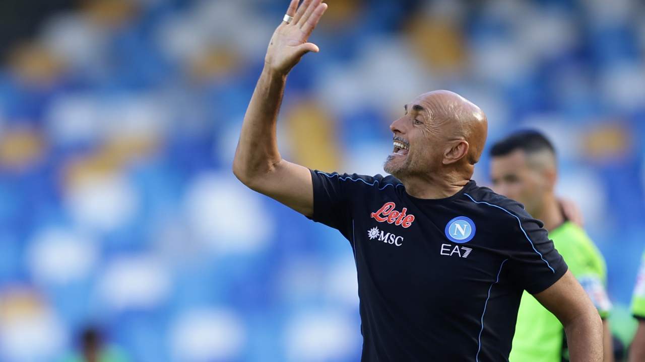 Spalletti urla in panchina