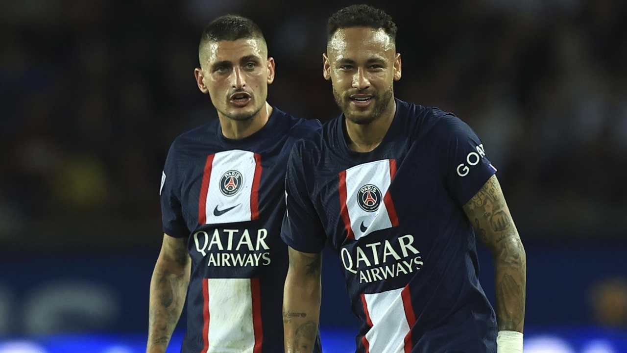 Verratti e Neymar in campo