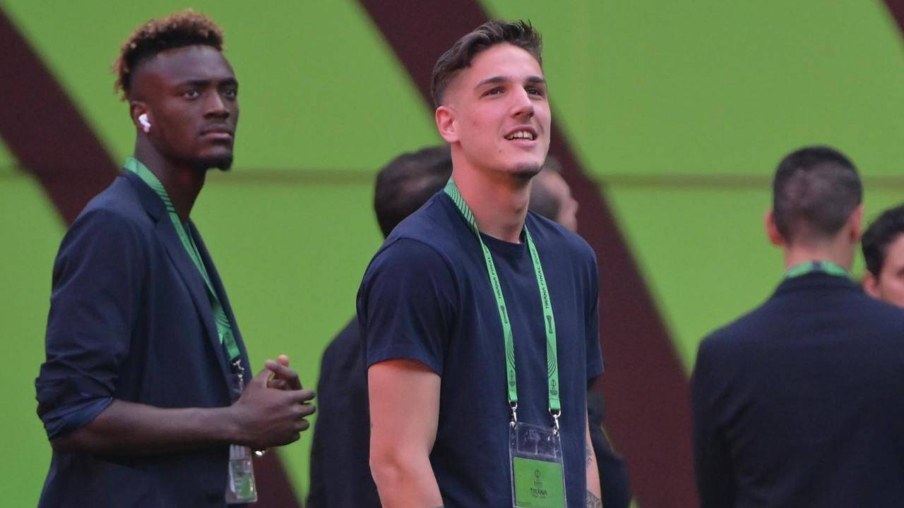 Zaniolo con Abraham