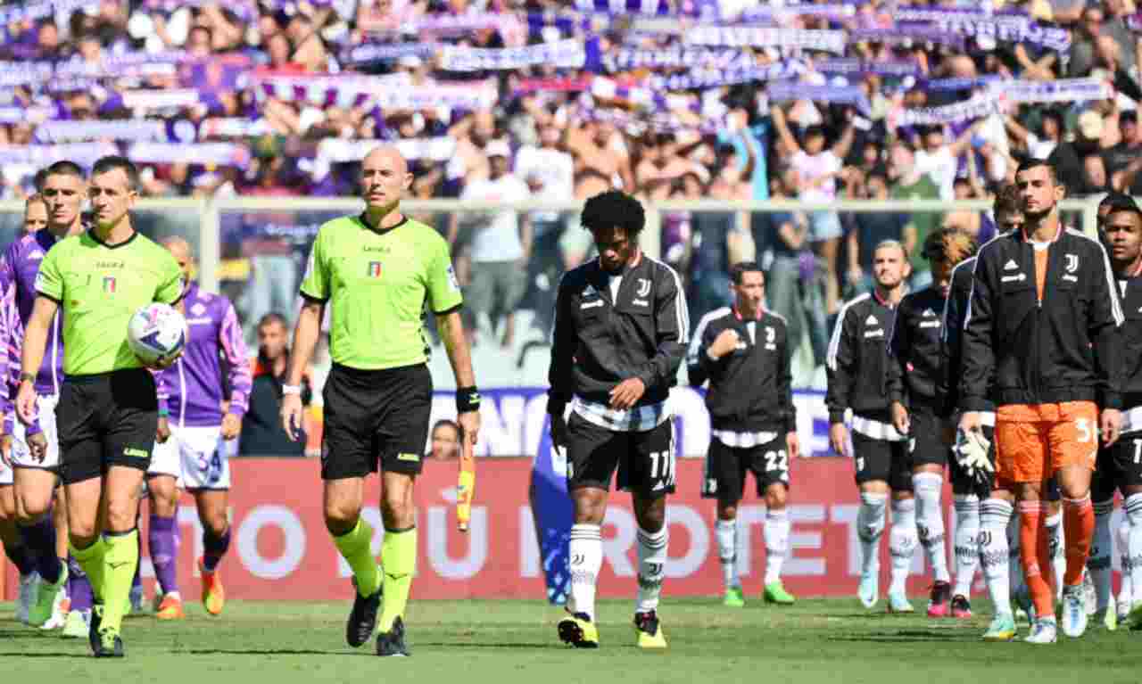 Fiorentina-Juventus, squadre in campo