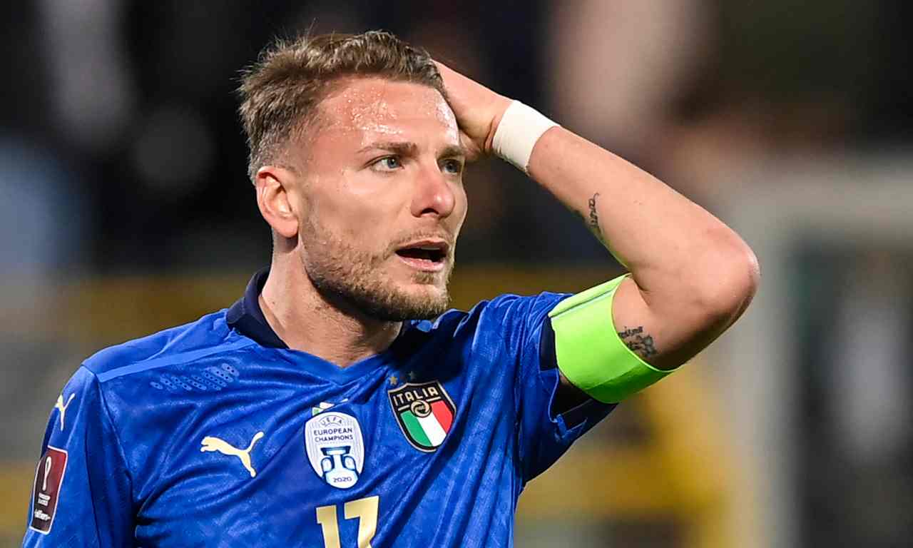 Immobile con la maglia della Nazionale