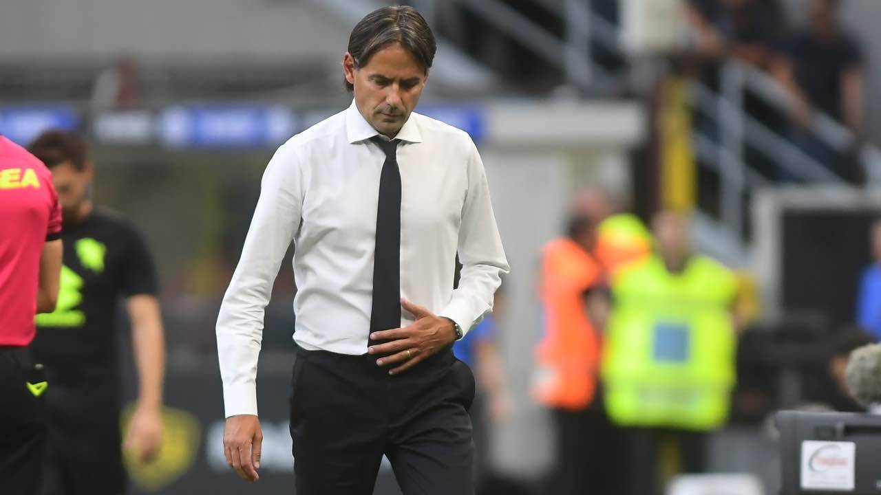 Simone Inzaghi pensieroso