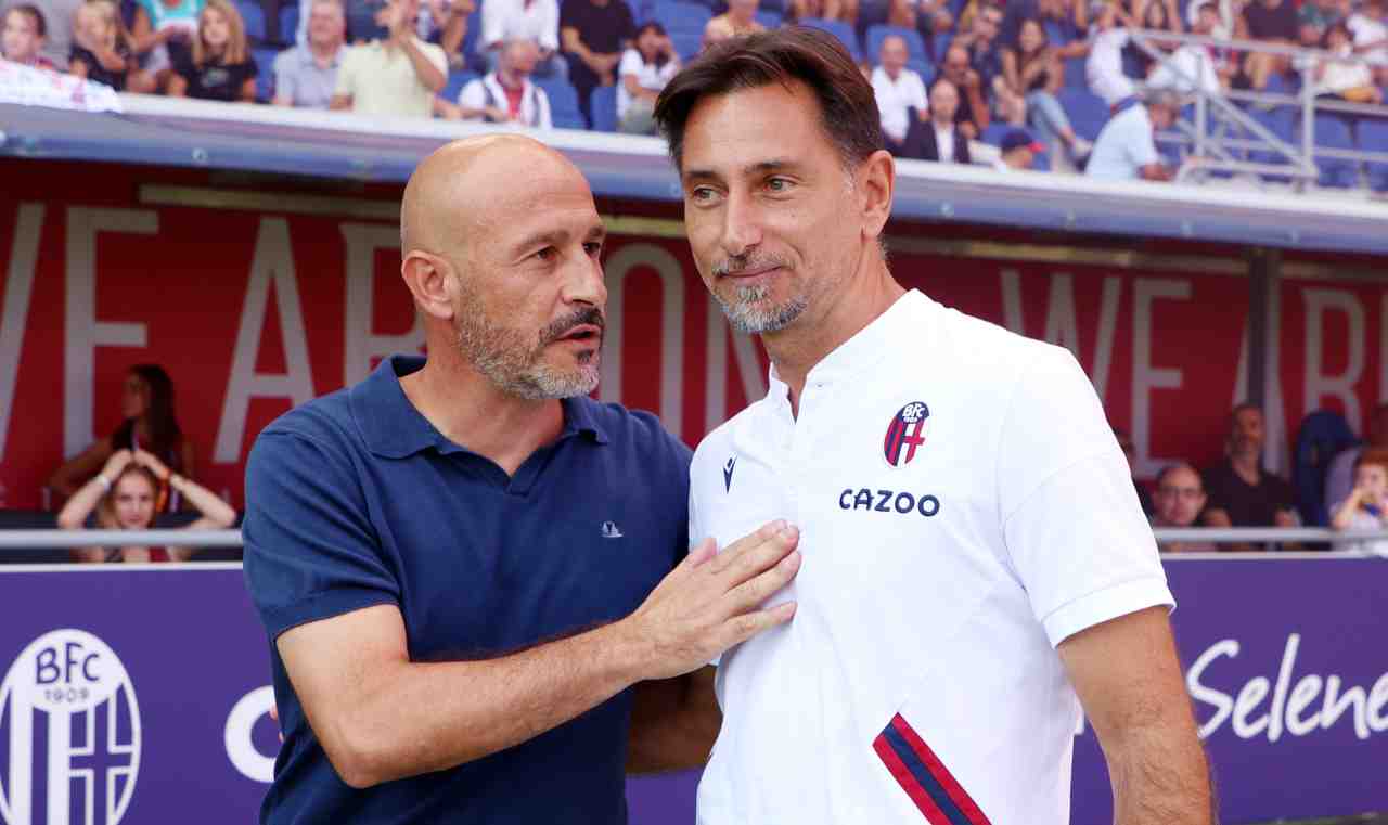 Bologna-Fiorentina, Italiano e Vigiani si salutano