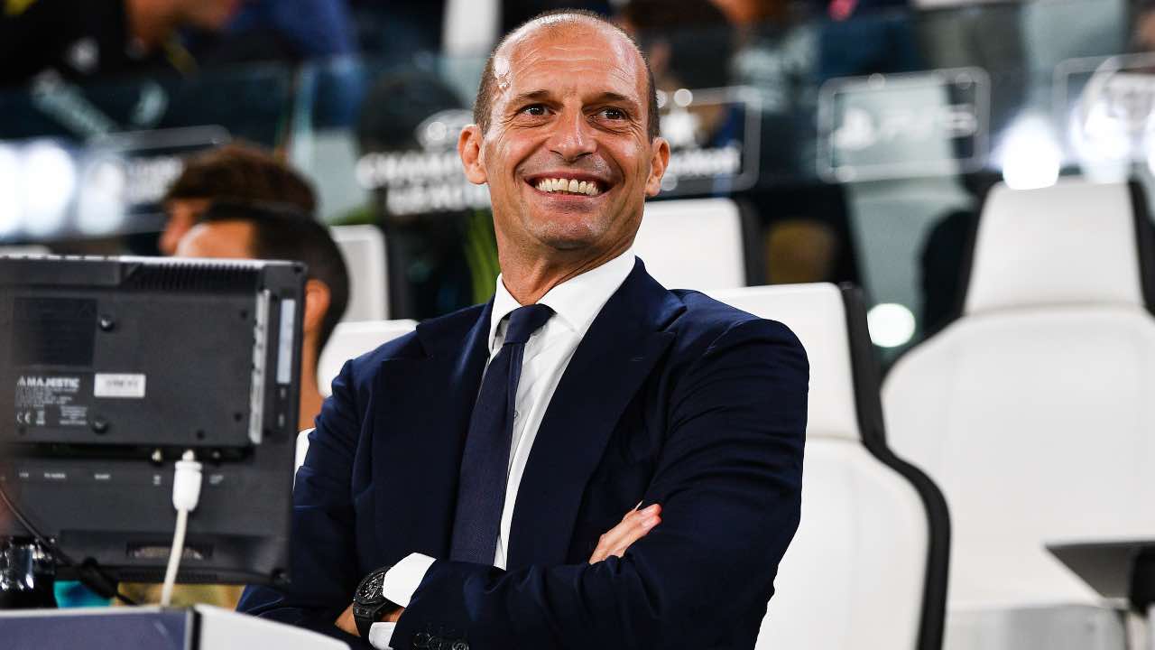 Massimiliano Allegri in campo