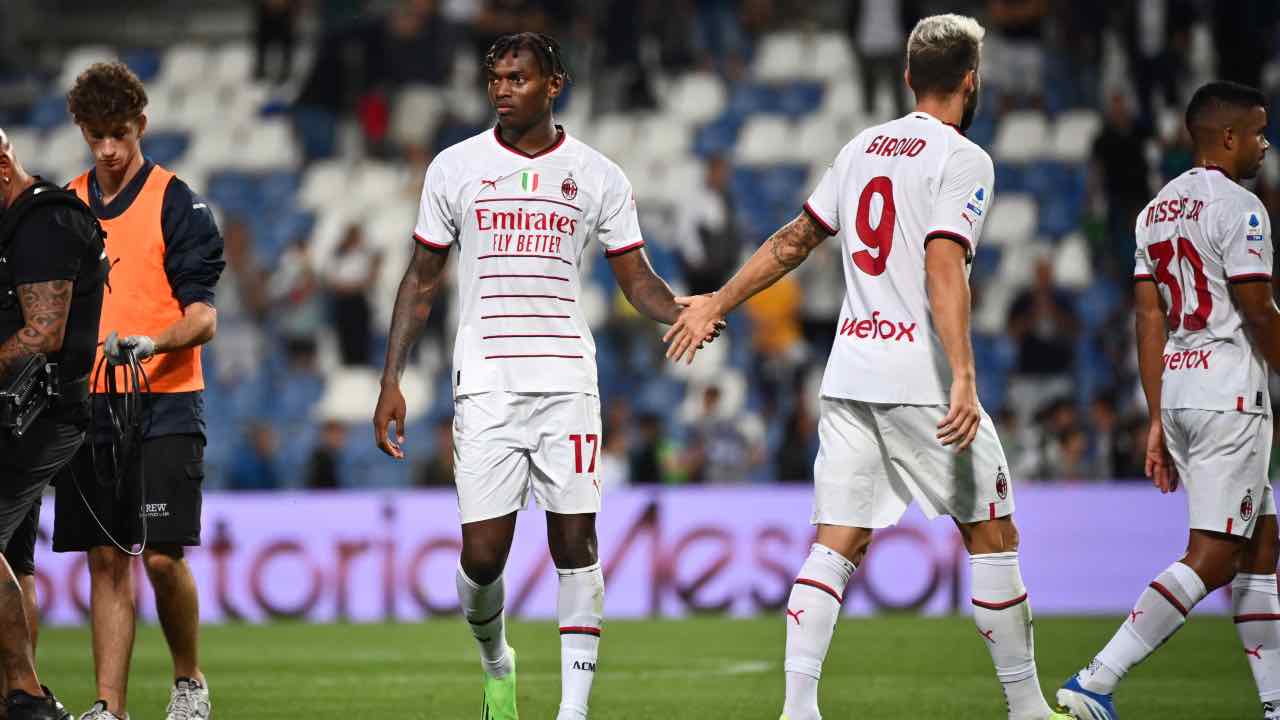 Rafael Leao ed Olivier Giroud in campo