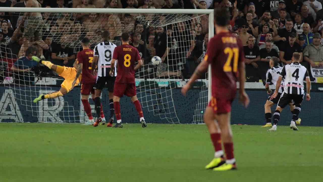 Roma-Udinese in campo