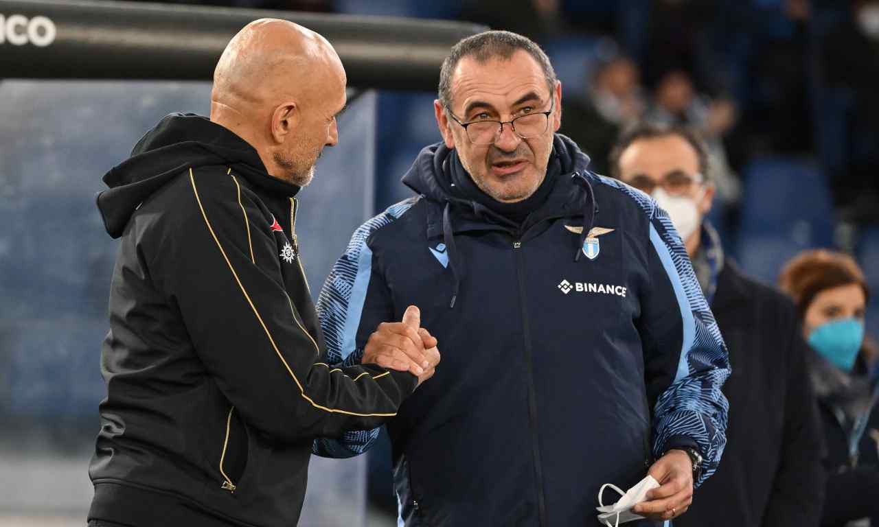 Lazio-Napoli, Sarri e Spalletti si salutano