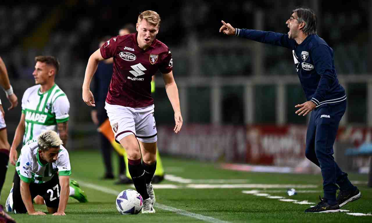 Torino-Sassuolo, Schuurs in azione