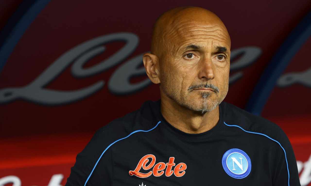 Napoli-Spezia, Spalletti in panchina