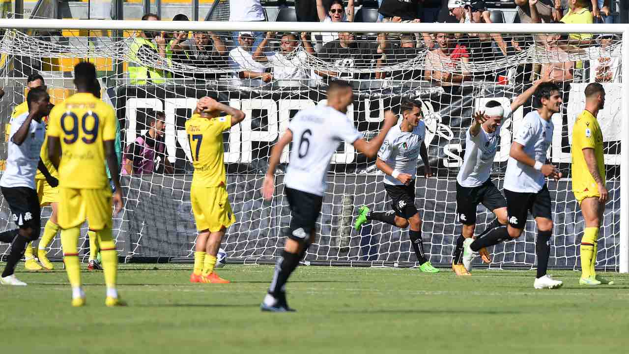 Spezia-Bologna in campo