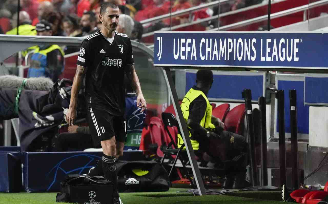 Bonucci in panchina 