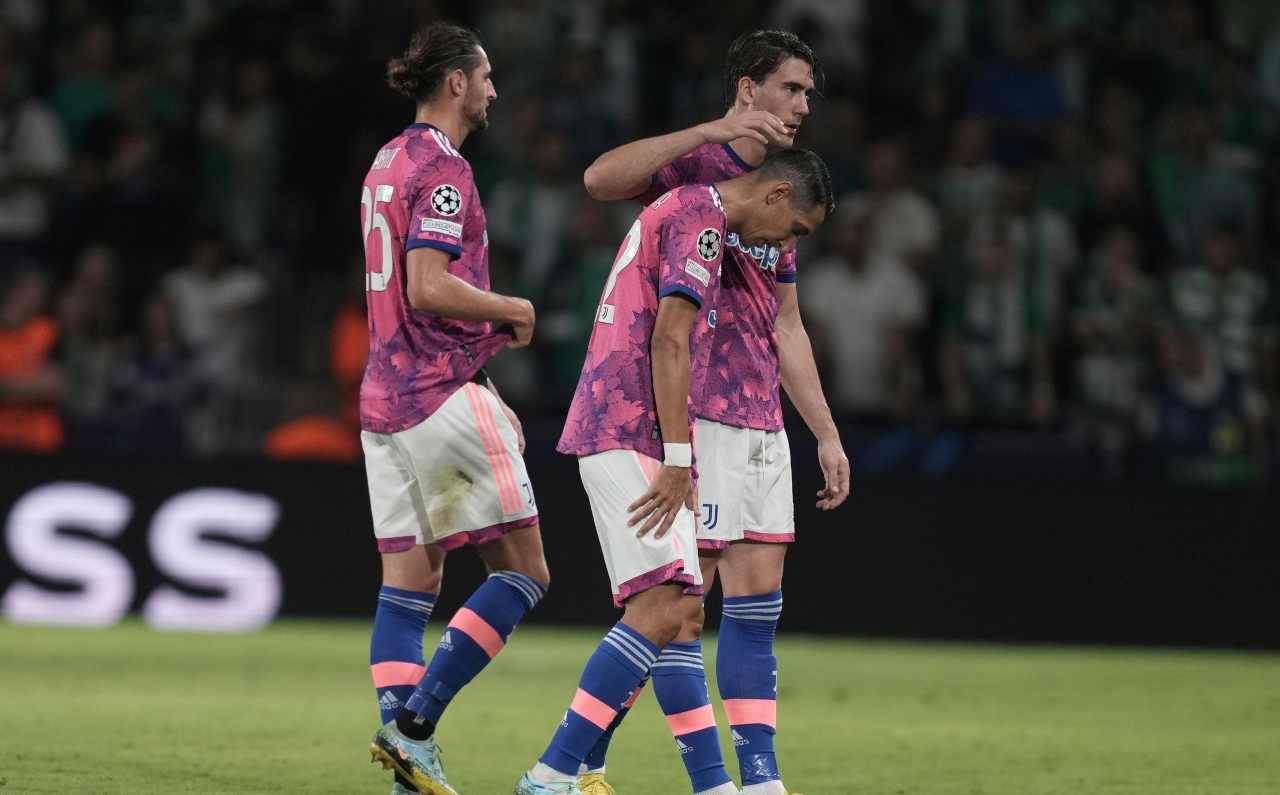 Di Maria con Vlahovic e Rabiot 