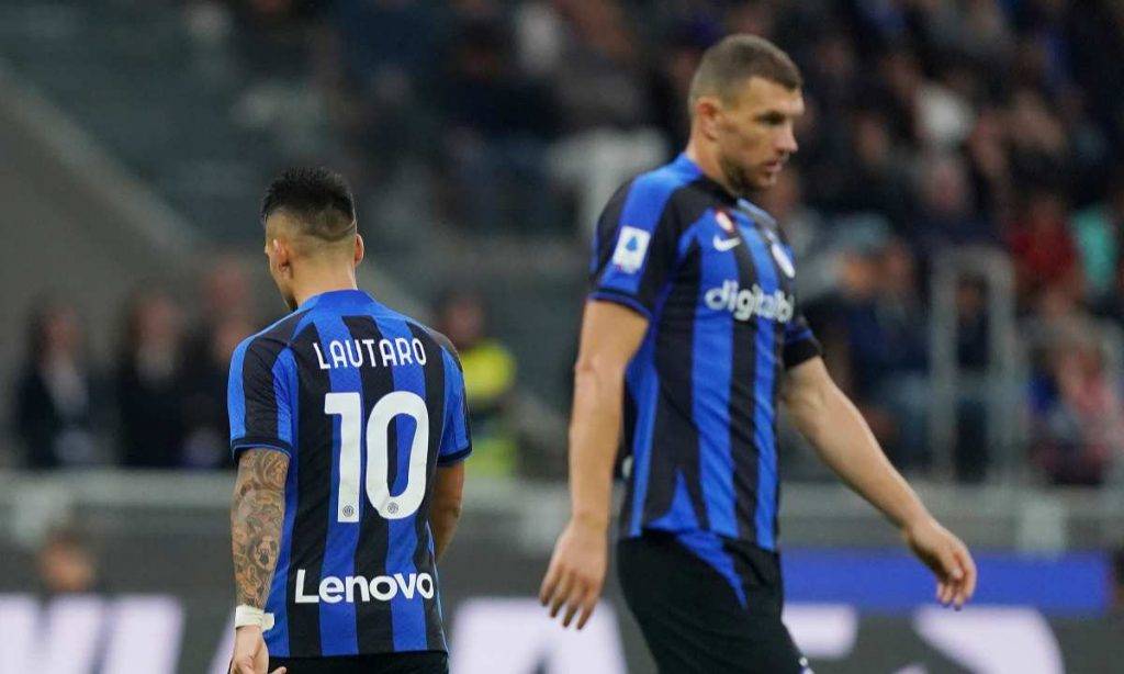 Dzeko e Lautaro Martinez