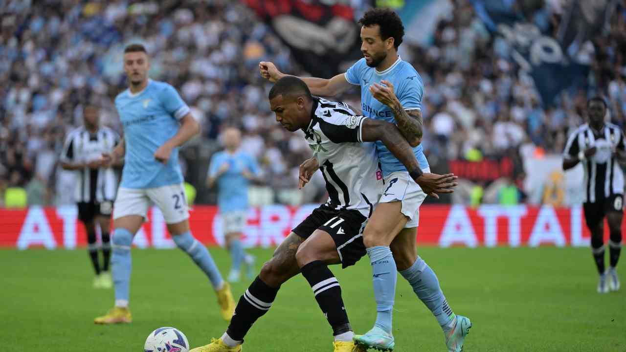 Felipe Anderson e Walace Lazio-Udinese