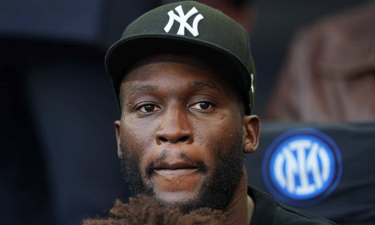 Lukaku sugli spalti per Inter-Roma