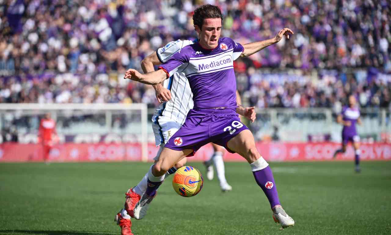 Odriozola in campo con la Fiorentina