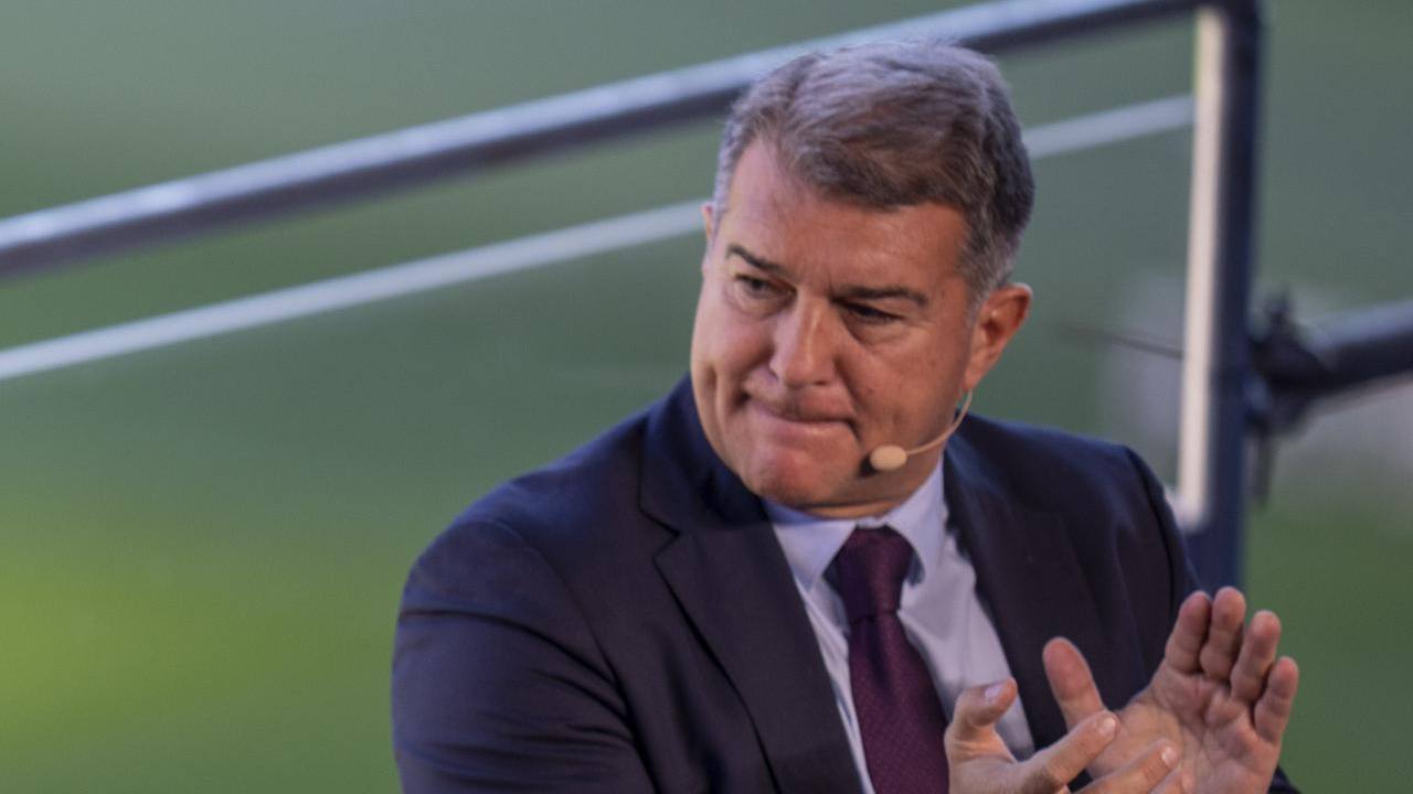 Laporta durante un'intervista Barcellona