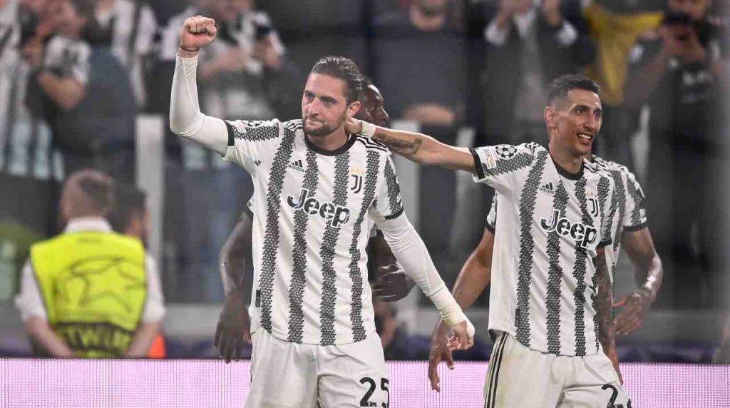 Juventus, Rabiot festeggia