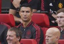 Ronaldo in panchina