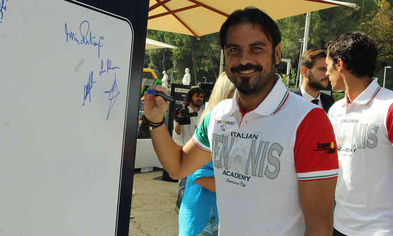 Stefano Fiore al Foto Italico per il tennis