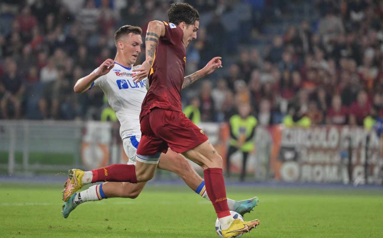 Zaniolo contro il Lecce 