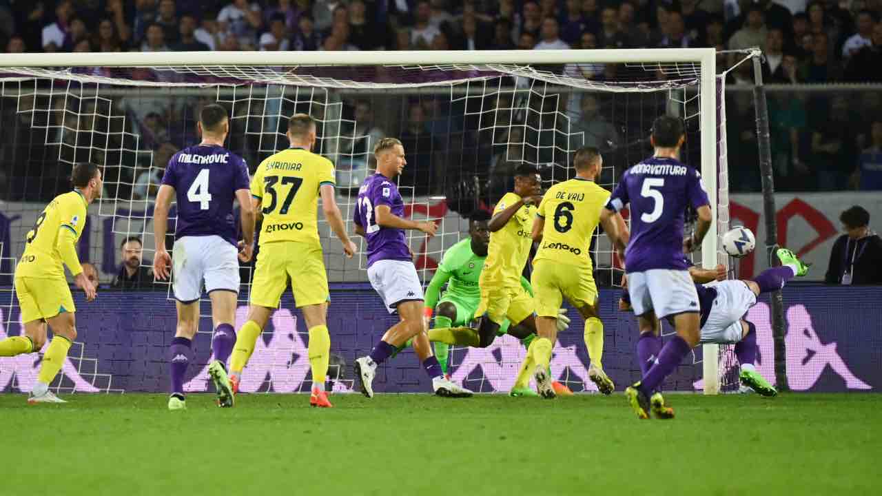 Fiorentina-Inter in campo