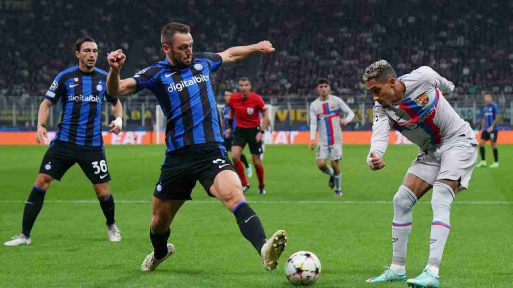 Azione di gioco in Inter Barcellona