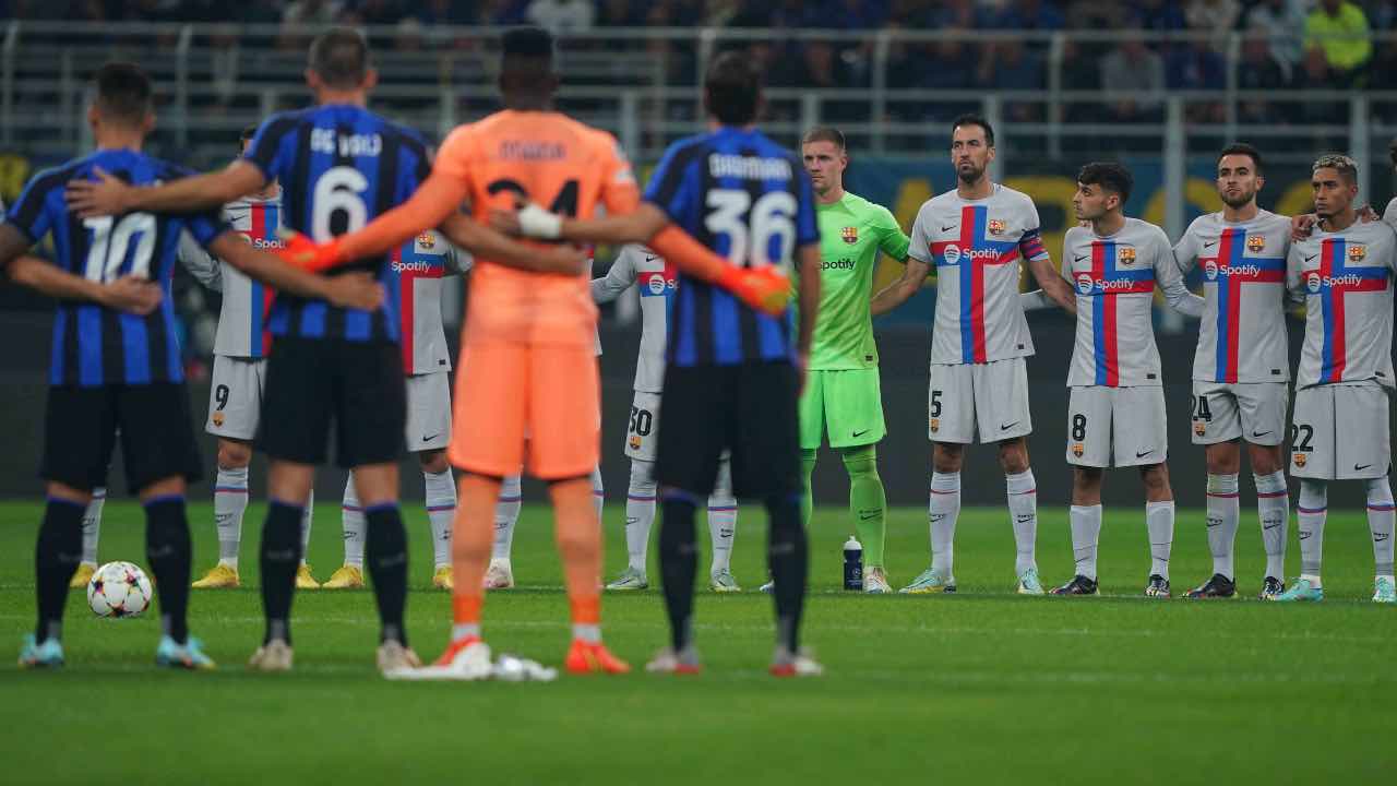 Inter-Barcellona in campo