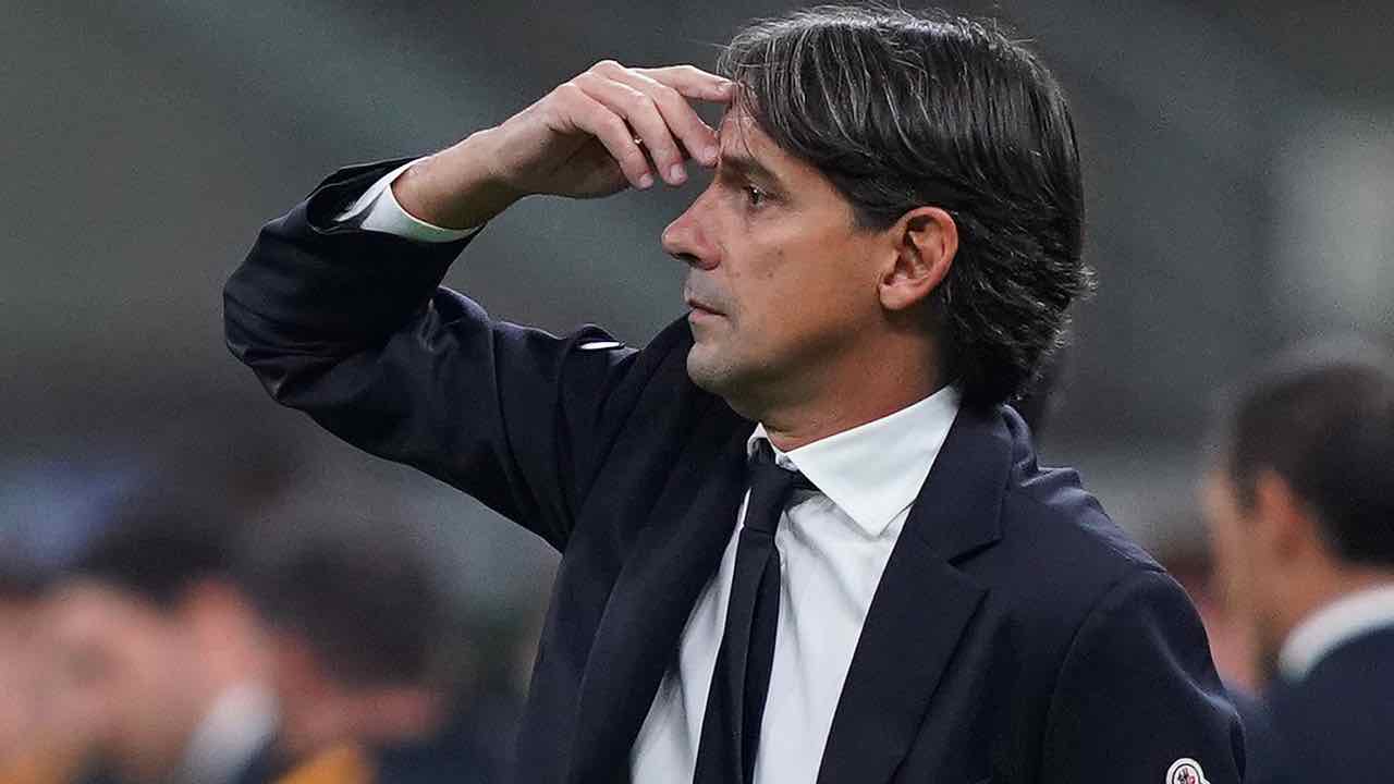 Simone Inzaghi pensieroso