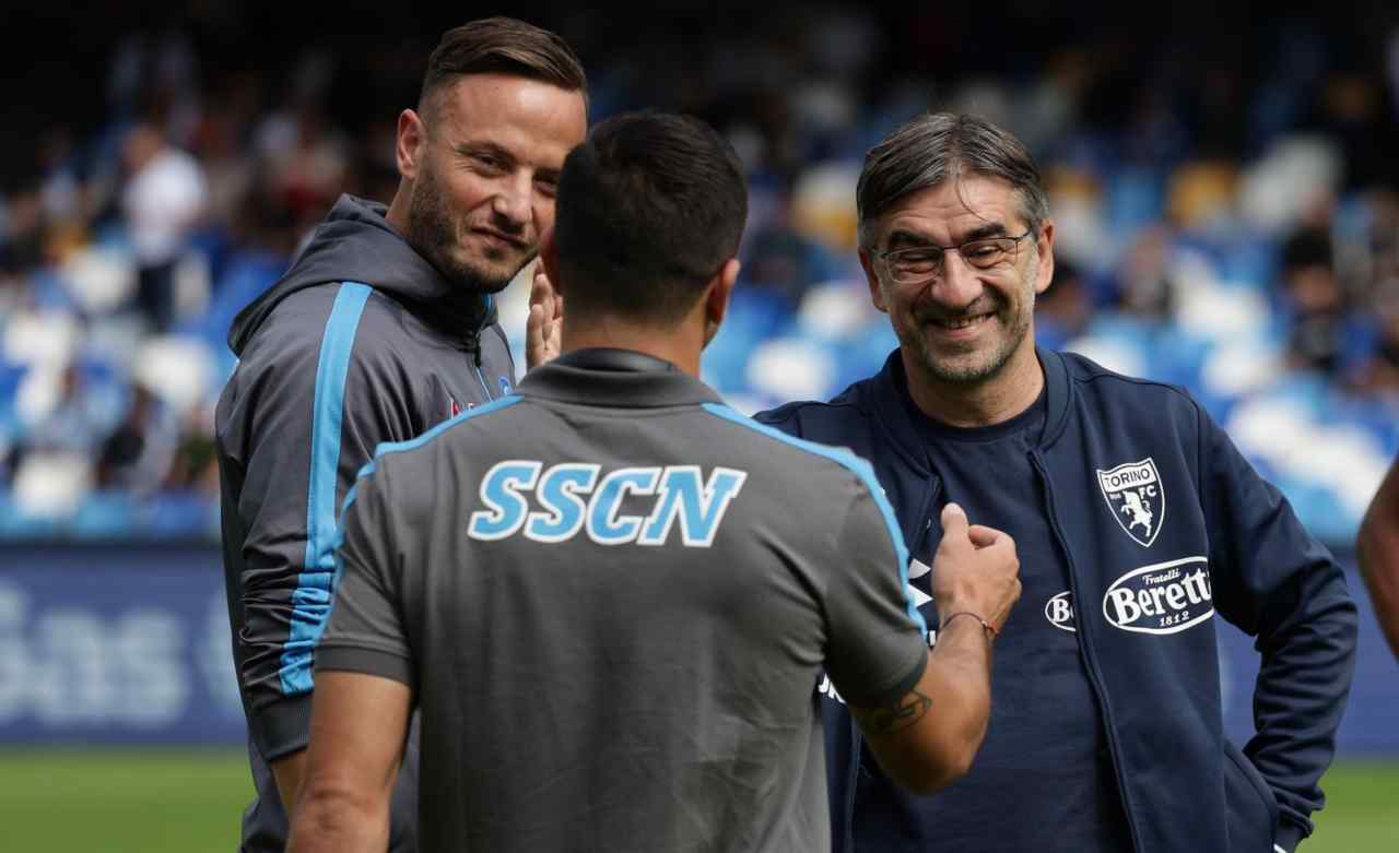 Juric con Simeone e Rrahmani