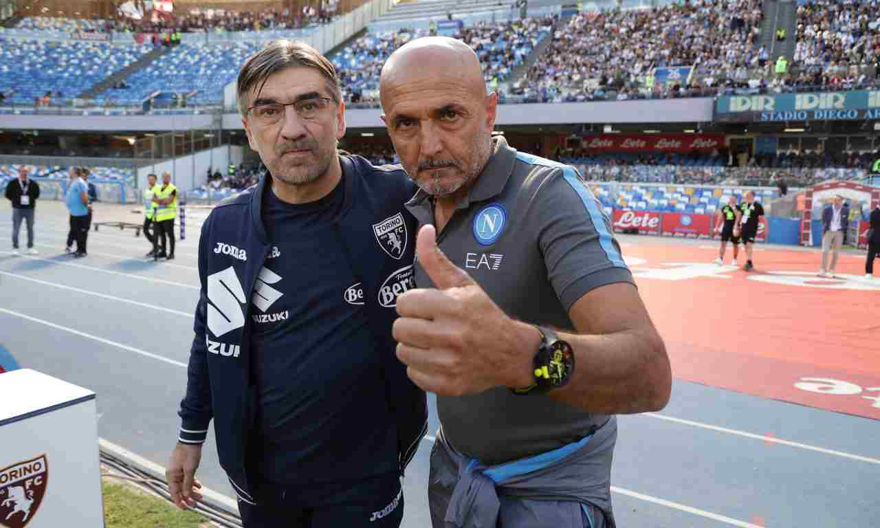 Napoli-Torino, Juric e Spalletti in posa