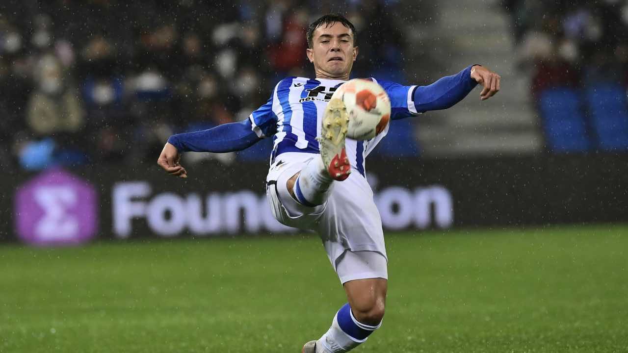 Martin Zubimendi in campo